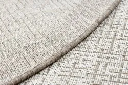 TEPPICH SISAL FLOORLUX KREIS 20401 Rahmen champagner / taupe