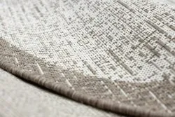 TEPPICH SISAL FLOORLUX KREIS 20401 Rahmen champagner / taupe