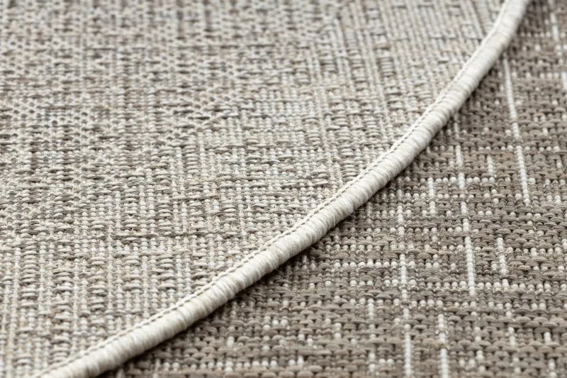 TEPPICH SISAL FLOORLUX KREIS 20401 Rahmen taupe / champagner 