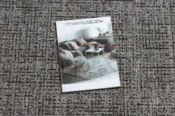 TEPPICH SISAL FLOORLUX 20401 Rahmen KREIS silber / schwarz 