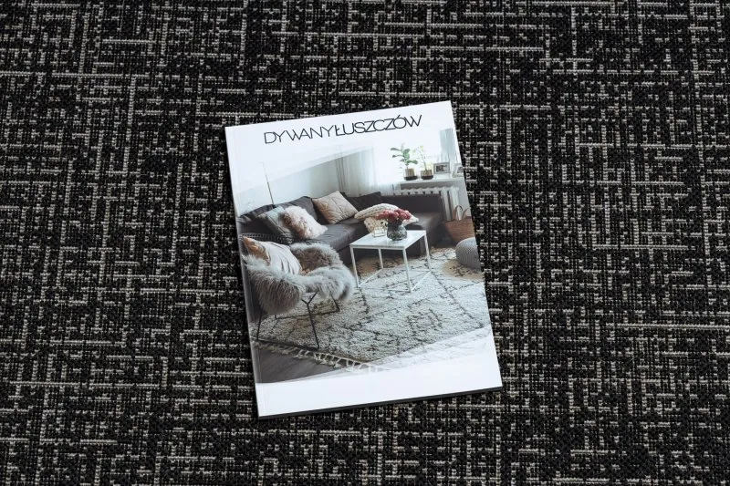 TEPPICH SISAL FLOORLUX 20401 Rahmen KREIS schwarz / silber 