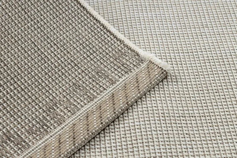 TEPPICH SISAL FLOORLUX 20580 eben, glatt, einfarbig - champagner / taupe