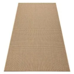 TEPPICH SISAL FLOORLUX eben, glatt, einfarbig - natural / Kaffee