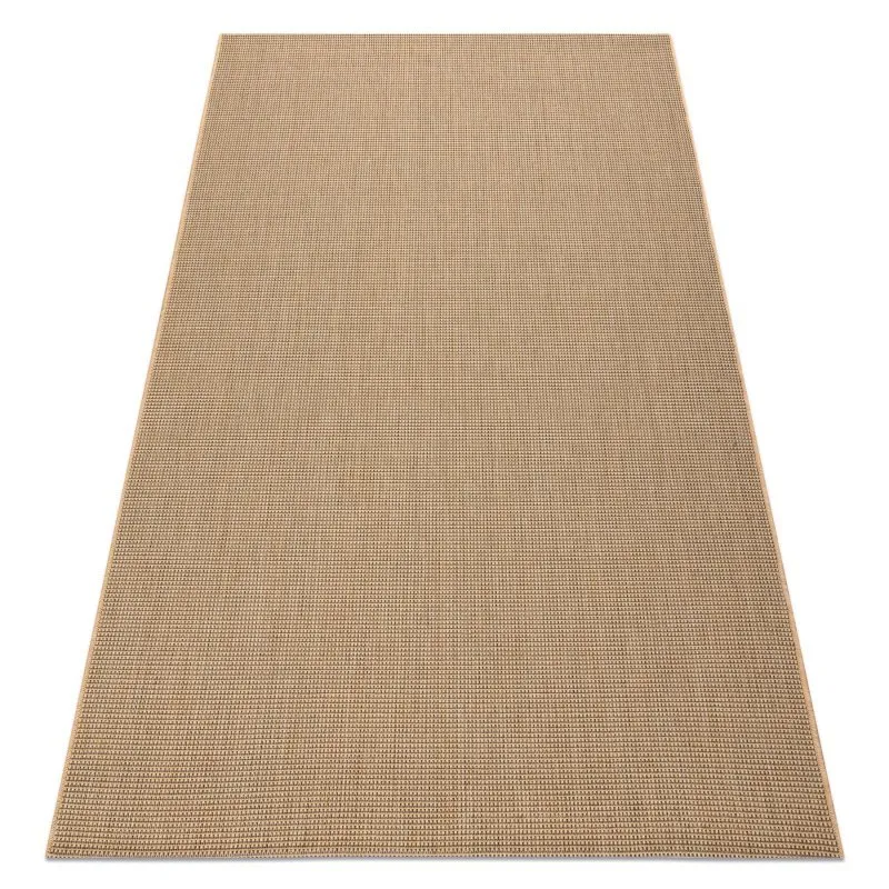 TEPPICH SISAL FLOORLUX 20580 eben, glatt, einfarbig - natural / Kaffee