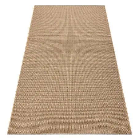 TEPPICH SISAL FLOORLUX 20580 eben, glatt, einfarbig - natural / Kaffee