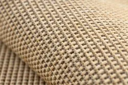 TEPPICH SISAL FLOORLUX 20580 eben, glatt, einfarbig - natural / Kaffee