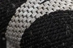 TEPPICH SISAL FLOORLUX 20608 Marokkanisches Spalier, Trellis schwarz / silber 