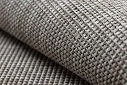 TEPPICH SISAL FLOORLUX 20580 eben, glatt, einfarbig - silber / schwarz