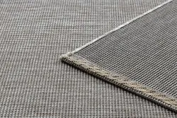 TEPPICH SISAL FLOORLUX 20580 eben, glatt, einfarbig - silber / schwarz