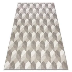 Teppich FLAT 48624/686 SISAL - 3D-Würfel