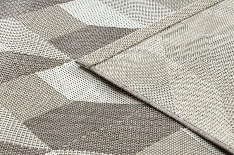 Teppich FLAT 48624/686 SISAL - 3D-Würfel