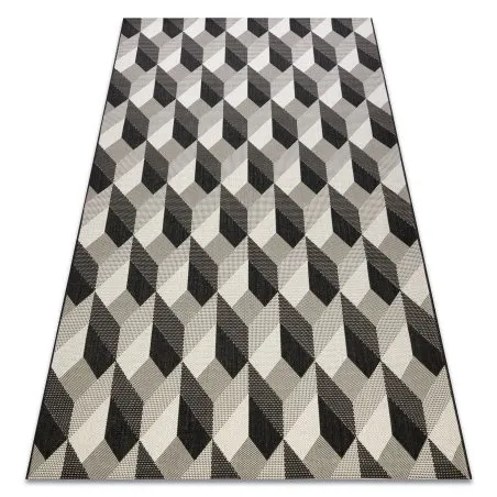 Teppich FLAT 48624/690 SISAL - 3D-Würfel