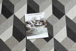 Teppich FLAT 48624/690 SISAL - 3D-Würfel