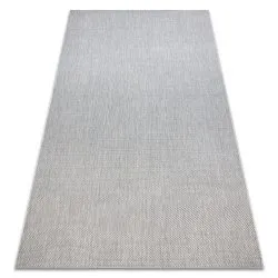 Teppich FLAT SISAL - Silber glatt