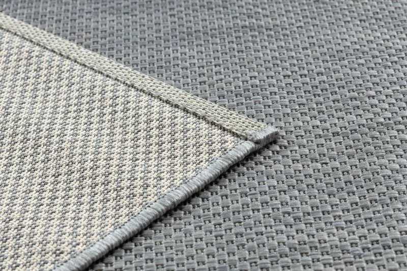 Teppich FLAT 48663/037 SISAL - Silber glatt