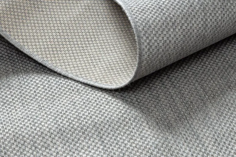 Teppich FLAT 48663/037 SISAL - Silber glatt