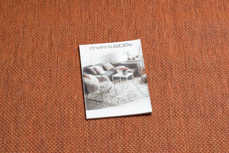 Teppich FLAT 48663/120 SISAL - Terrakotta GLATT