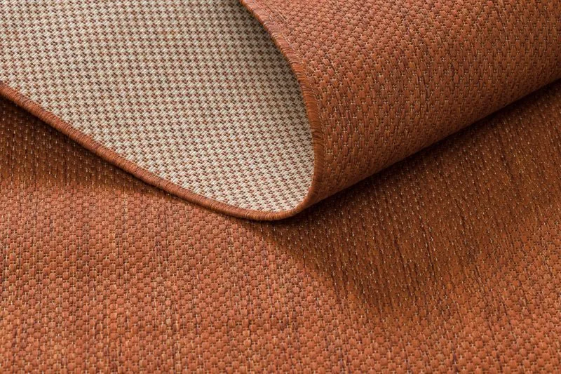 Teppich FLAT 48663/120 SISAL - Terrakotta GLATT