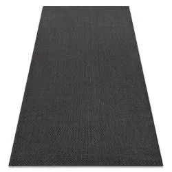 Teppich FLAT SISAL - schwarz GLATT