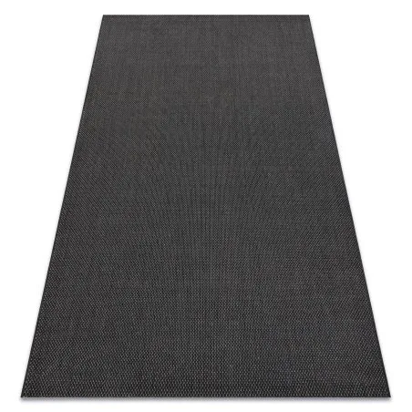 Teppich FLAT 48663/090 SISAL - schwarz GLATT