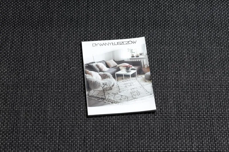 Teppich FLAT 48663/090 SISAL - schwarz GLATT