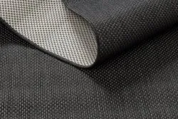 Teppich FLAT 48663/090 SISAL - schwarz GLATT
