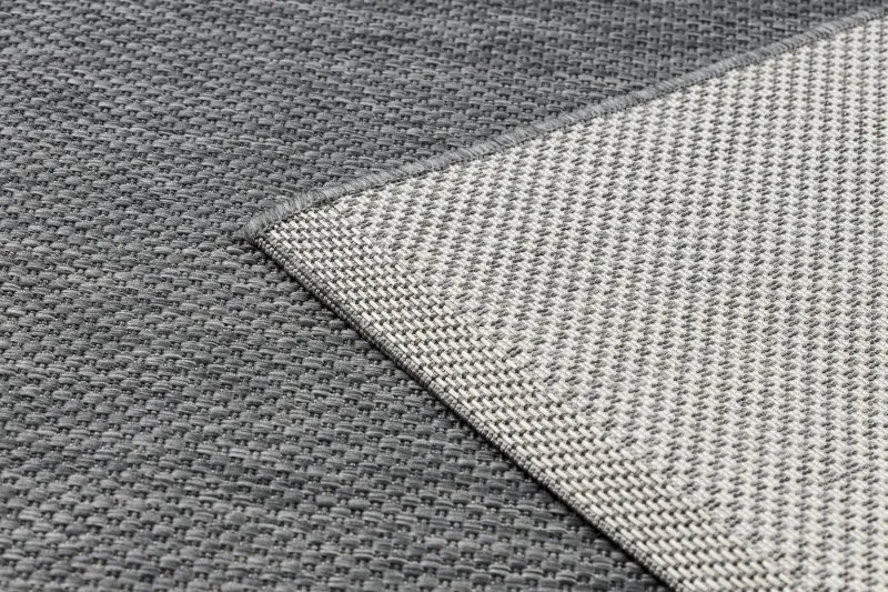 Teppich FLAT 48663/920 SISAL - anthrazit GLATT