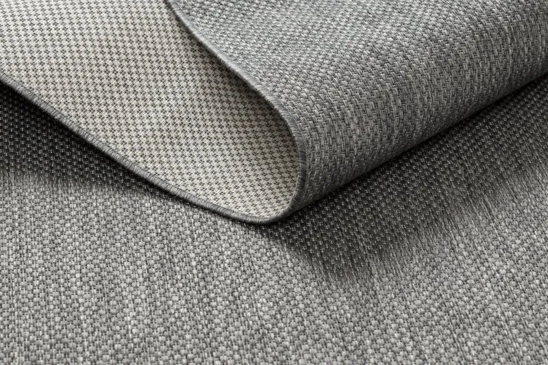 Teppich FLAT 48663/920 SISAL - anthrazit GLATT