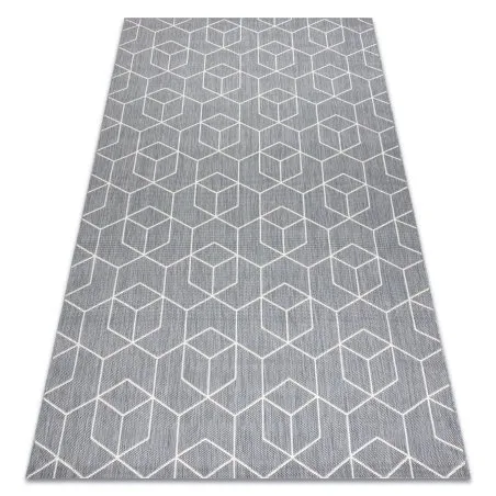 Teppich FLAT 48655/637 SISAL - 3D-Würfel