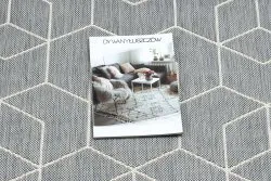 Teppich FLAT 48655/637 SISAL - 3D-Würfel