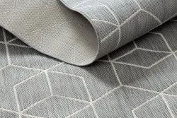 Teppich FLAT 48655/637 SISAL - 3D-Würfel