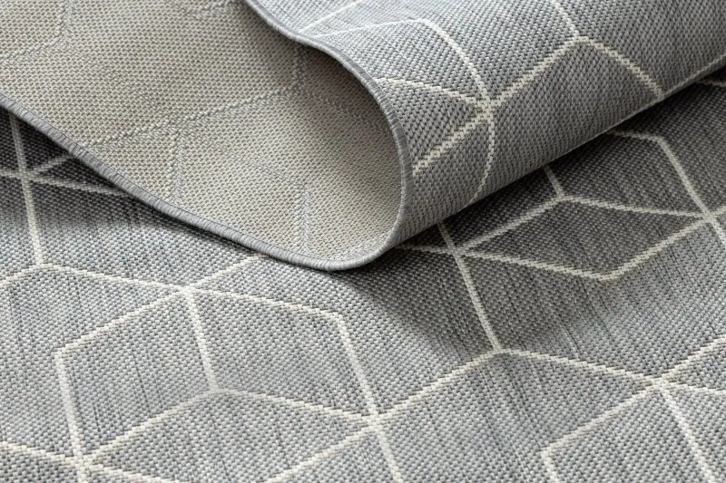 Teppich FLAT 48655/637 SISAL - 3D-Würfel