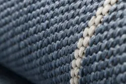 Teppich FLAT 48721/591 SISAL - 3D-Würfel blau