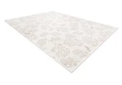 Teppich FLAT 48774/526 Laub Vögel - creme rosa