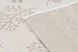Teppich FLAT 48774/526 Laub Vögel - creme rosa