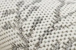 Teppich FLAT 48774/367 Laub Vögel - creme grau