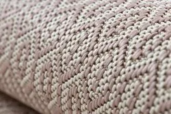 Teppich FLAT 48603/526 Augen - creme rosa
