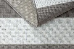 Teppich FLAT SISAL 48644686 Streifen weiß beige
