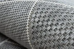 Teppich FLAT SISAL 48731637 Quadrate Diamanten, geometrisch grau / creme
