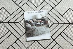 Teppich FLAT SISAL 48731960 Quadrate Diamanten, geometrisch creme / grau
