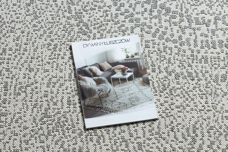 Teppich FLAT SISAL 48832367 Kreise, Punkte creme / grau