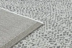 Teppich FLAT SISAL 48832367 Kreise, Punkte creme / grau