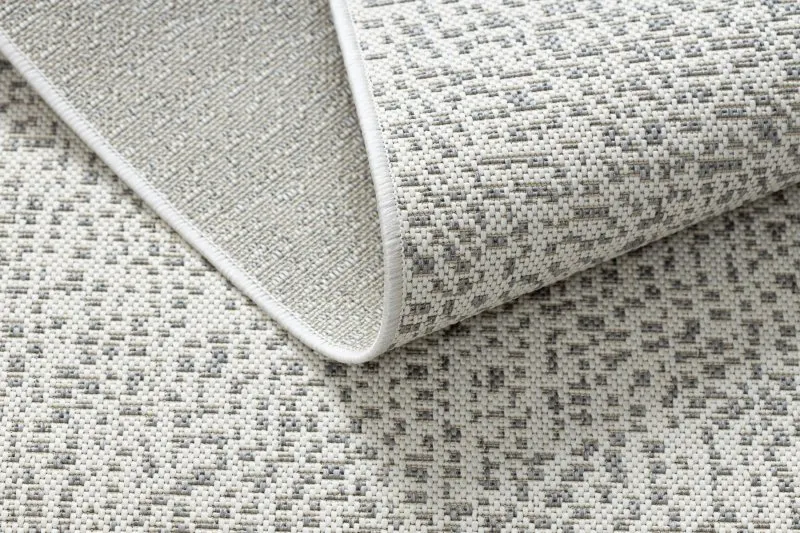 Teppich FLAT SISAL 48832367 Kreise, Punkte creme / grau