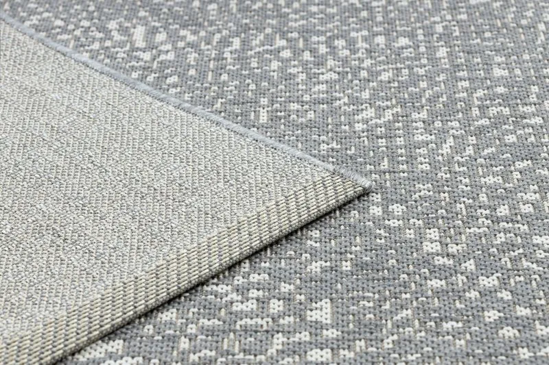 Teppich FLAT SISAL 48832637 Kreise, Punkte grau / creme