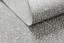 Teppich FLAT SISAL 48832637 Kreise, Punkte grau / creme
