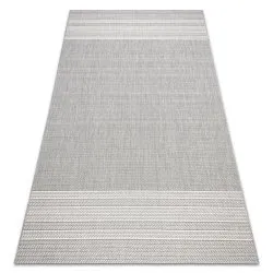 Teppich FLAT SISAL 48829637 Fischgrätenmuster grau