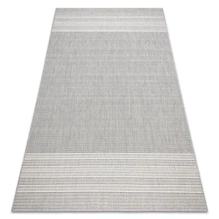 Teppich FLAT SISAL 48829637 Fischgrätenmuster grau