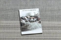 Teppich FLAT SISAL 48829637 Fischgrätenmuster grau
