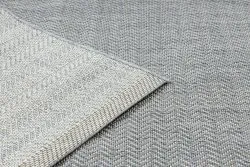 Teppich FLAT SISAL 48829637 Fischgrätenmuster grau