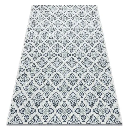Teppich COLOR 19246/969 SISAL Blumen Weiß